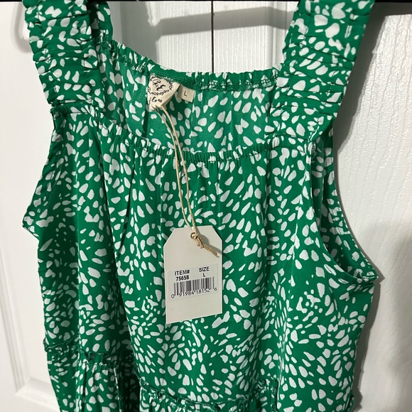 Grace & Emma Green dot dress - Picture 3 of 6